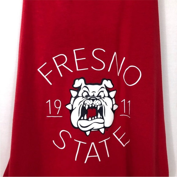 Champion Activewear Fresno State Bulldogs Red White Racerback Tank  Top XS - Picture 3 of 7